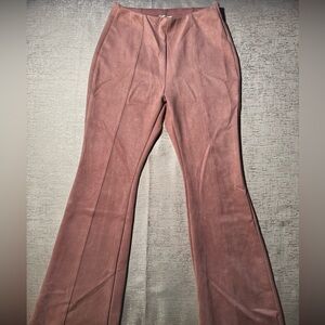 Dusty Pink Suede Pants